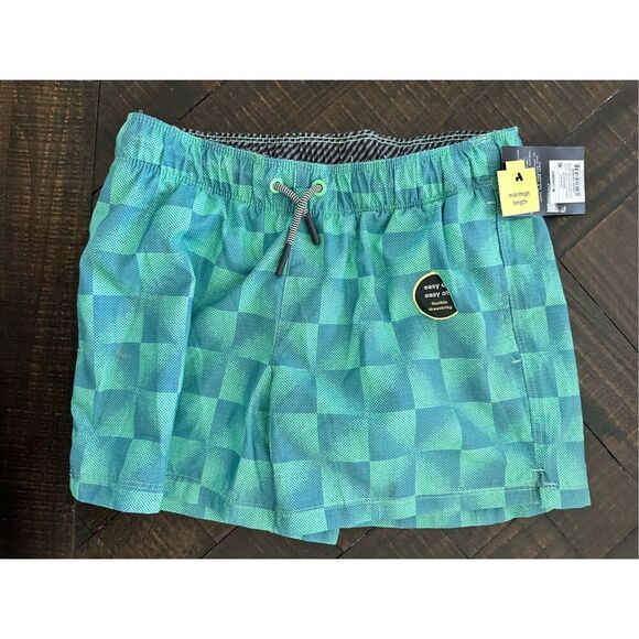 Boys Target Art Class Green Swim Trunks Shorts With Liner Size 8 Husky - Picture 1 of 4